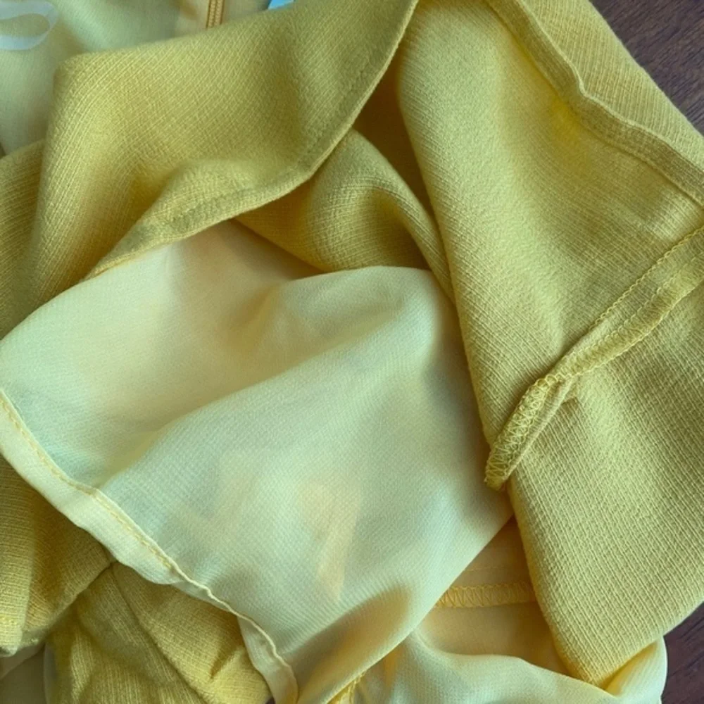 Rachel Pally Revolve High Waist Soft Yellow Gold Shorts Sunflower NWT